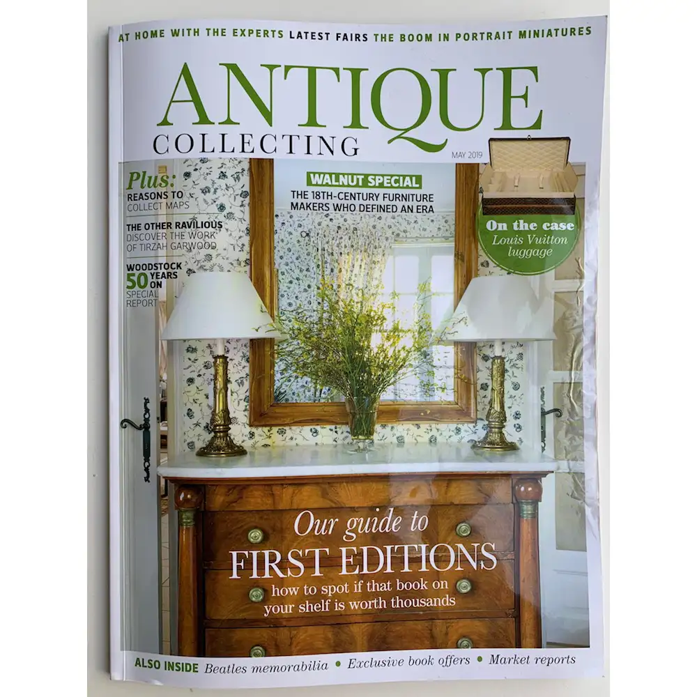 Antiquated - feature in ANTIQUE COLLECTING MAGAZINE, May 2019