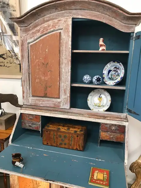 Enhancing Contemporary Decor with a Stunning Scandinavian Painted Cupboard