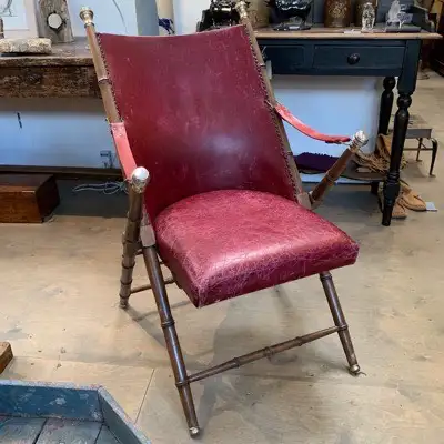 Folding Leather Chair