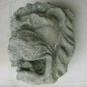 Lions mask head in composite stone