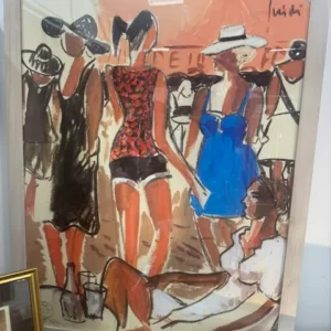 Poster by Isirdi Girl in denim shorts